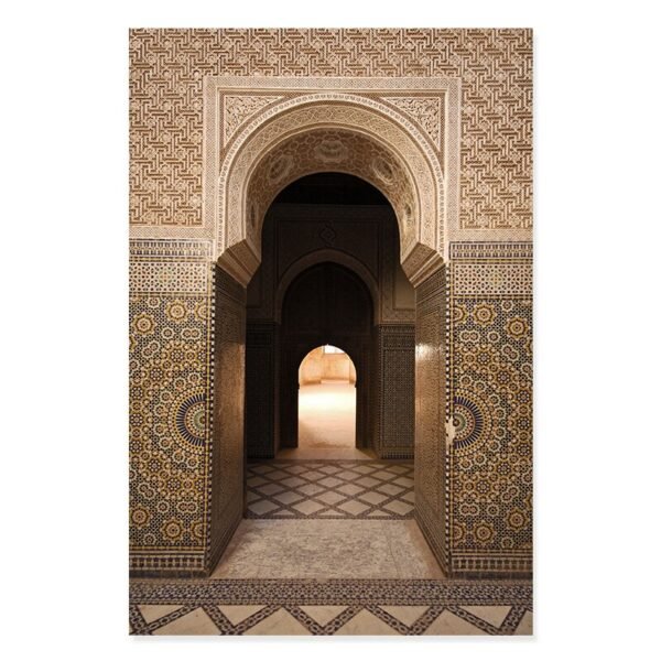 Toile Porte Marocaine et Calligraphie Islamique - 7