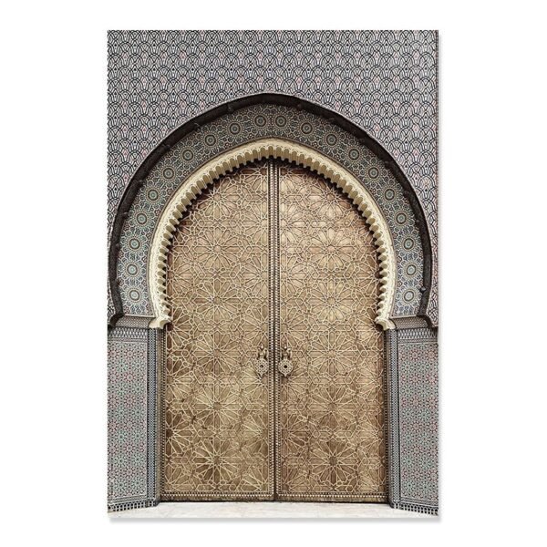 Tableau Bohème de Porte avec Arche Marocaine - 5