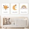 Toile Bismillah Lune Soleil Arc-en-ciel pour Enfants - 8