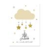 Toile Pépinière Montgolfière Étoiles Bleu Doré - 4