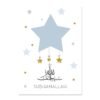 Toile Pépinière Montgolfière Étoiles Bleu Doré - 19