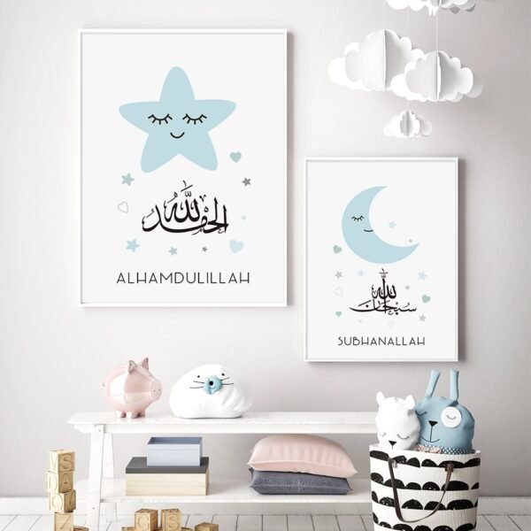 Poster Cartoon Bleu Bismillah - 9
