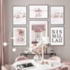 Toile Palais Marocain et Bismillah Floral Rose