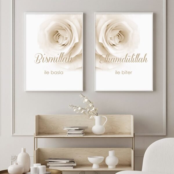 Toile Bohème Bismillah Floral Français - 6