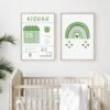 Affiche de Naissance Personnalisée en Rose et Bleu - 13