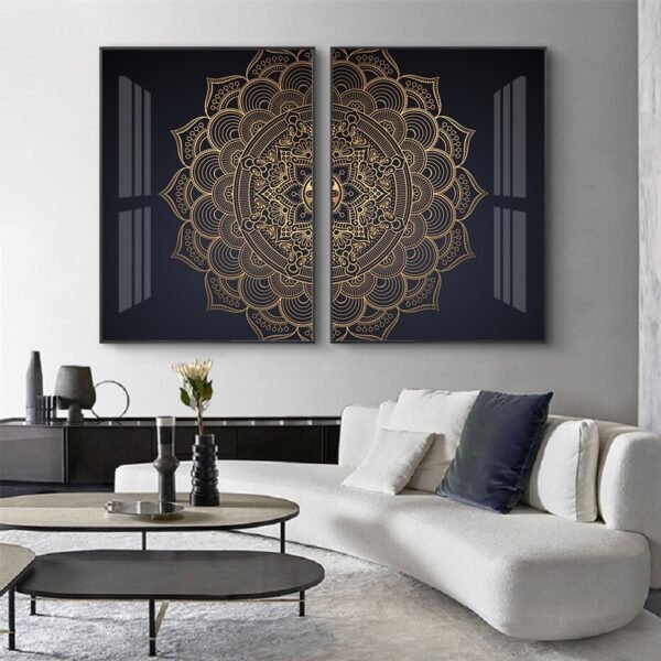 Tableau Mandala Floral Bohémien - 2