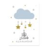 Toile Pépinière Montgolfière Étoiles Bleu Doré - 22