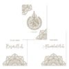 Toile Pépinière Éléphant Rose "Bismillah" - 4