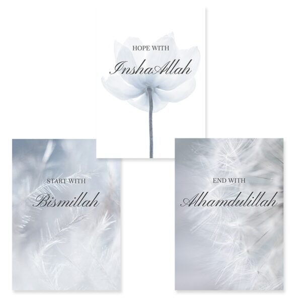 Toile Bleue Insha Allah Pissenlit Fleuri - 8