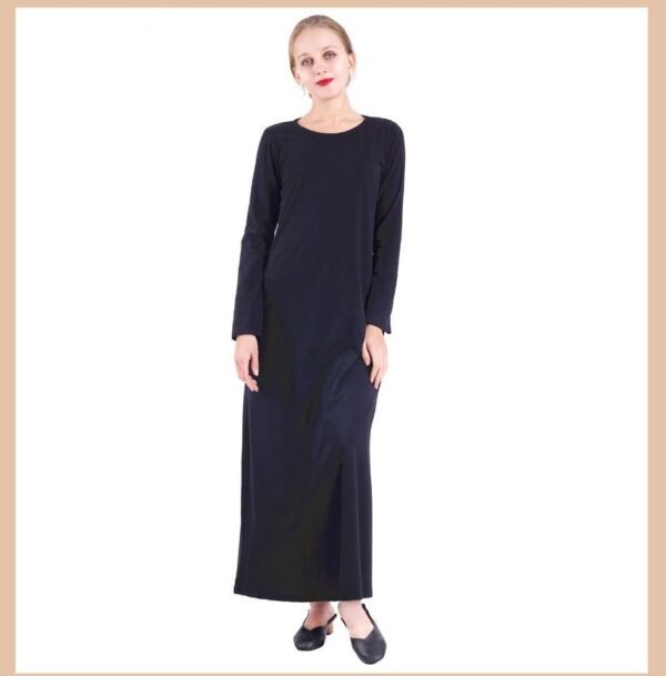Robe Abaya Intérieure à Manches Longues - 2