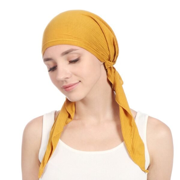 Bonnet Sous-Hijab en Coton Uni - 1