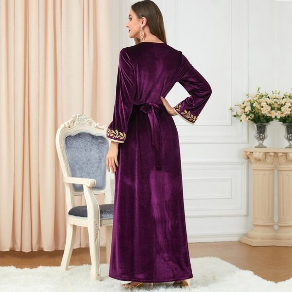 Kaftan Velours Élégant - 1
