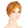 Turban à Sequins avec Nœud - 4