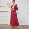 Kaftan à Broderie Ethnique