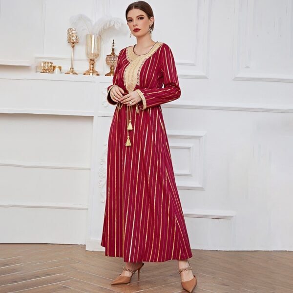 Kaftan à Broderie Ethnique