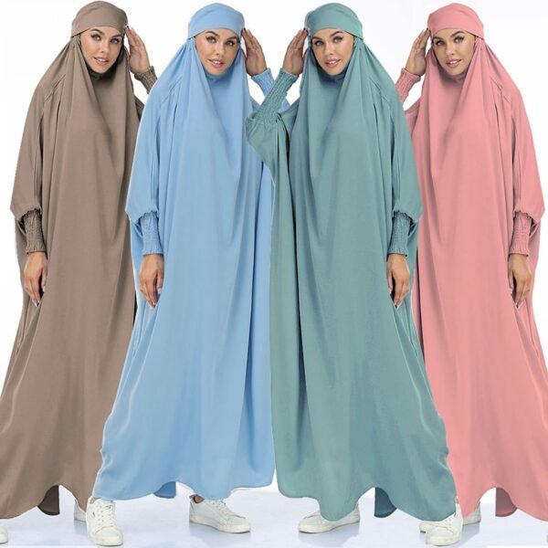 Abaya à Capuche avec Niqab - 2