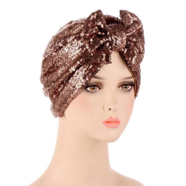 Turban à Paillettes pour Femmes - 3