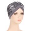 Turban à Sequins avec Nœud - 3