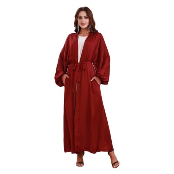 Kaftan Rouge Ouvert - 3