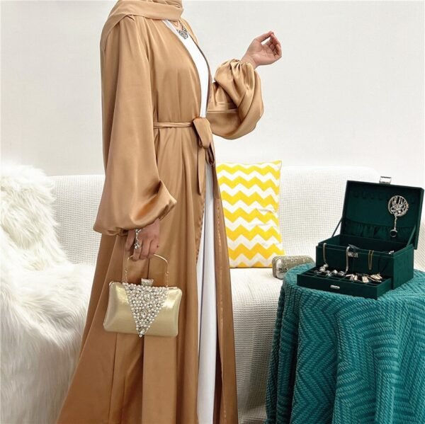 Abaya Kimono d'Été à Manches Bouffantes - 7