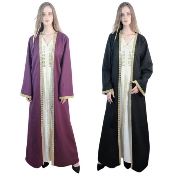 Abaya en Dentelle et Broderie - 6