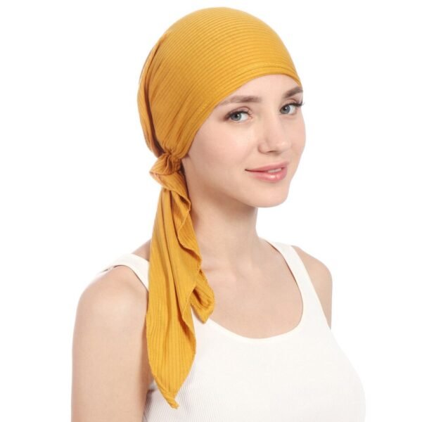 Bonnet Sous-Hijab en Coton Uni - 8