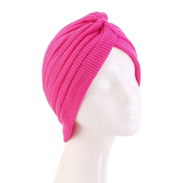 Turban Tricoté Uni pour Femme - 4