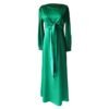 Abaya Satinée avec Ceinture - 4