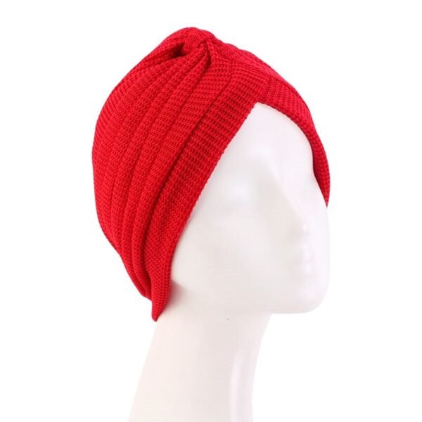 Turban Tricoté Uni pour Femme - 3