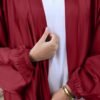 Kaftan Rouge Ouvert - 1