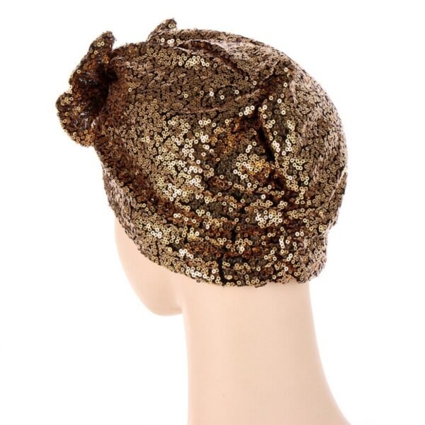 Turban à Paillettes pour Femmes - 5