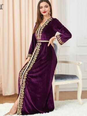 Kaftan Velours Élégant