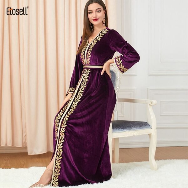 Kaftan Velours Élégant