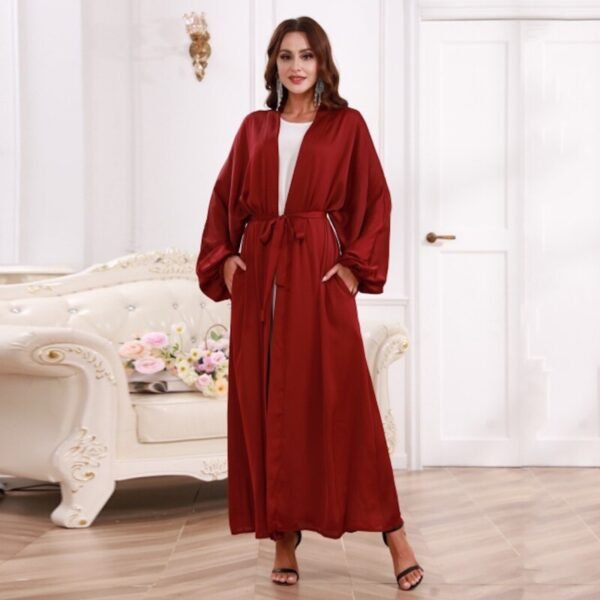 Kaftan Rouge Ouvert - 6