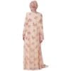 Abaya en Dentelle à Taille Haute - 4