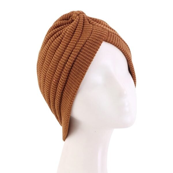 Turban Tricoté Uni pour Femme - 2