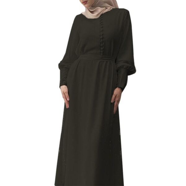 Robe Maxi à Ourlet Froufrou - 2