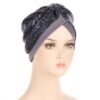 Turban à Sequins avec Nœud - 11