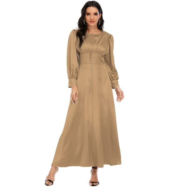 Robe Maxi Satinée - 1