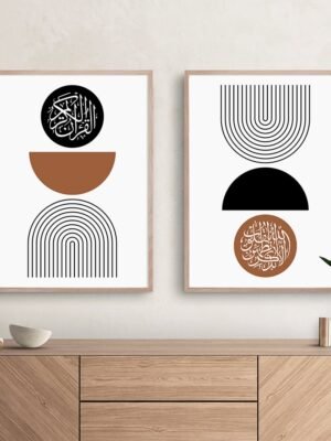 Toile Géométrique Allah