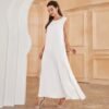 Abaya en Mousseline Blanche - 1