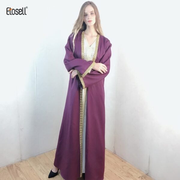 Abaya en Dentelle et Broderie