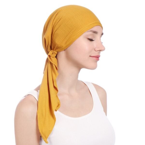 Bonnet Sous-Hijab en Coton Uni - 3