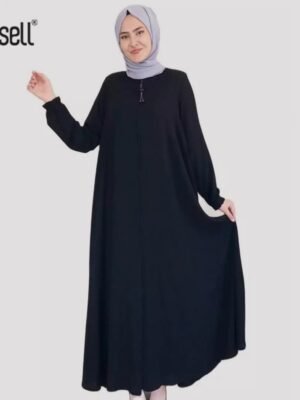 Abaya Ethnique à Zip Complet