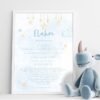 Toile Personnalisée Pépinière Ayat Kursi Lune Étoiles - 5
