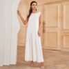 Abaya en Mousseline Blanche - 6