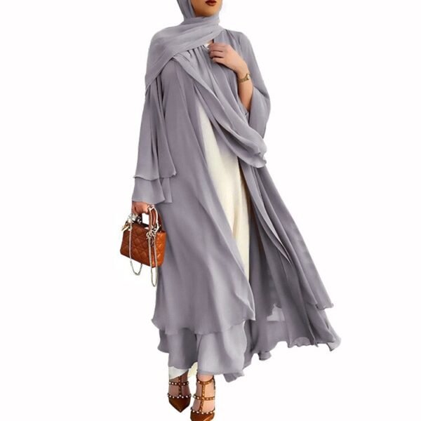 Kaftan Kimono avec Foulard - 5