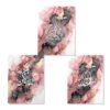 Toile Abstraite Or Rose Encre Liquide Coran - 2