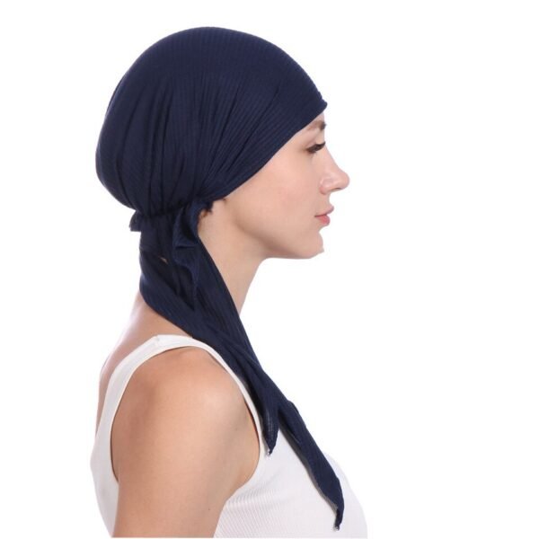 Bonnet Sous-Hijab en Coton Uni - 6