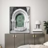 Toile Porte Grise Verte Sabr Shukr Kalimah - 8